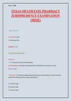 Tennessee Board of Optometry Jurisprudence Exam 2024-2026&colon; Complete 210-Question Study Guide with Answers & Detailed Rationales&NewLine;&NewLine;