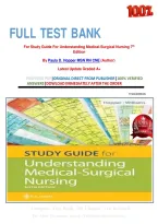 FULL TEST BANKFor Study Guide For Understanding Medical-Surgical Nursing 6th EditionBy Paula D&period; Hopper MSN RN CNE &lpar;Author&rpar; Latest Update Graded A&plus;