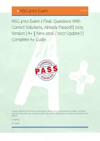 NSG 4100 Exam 2 Final  Questions With &NewLine;Correct Solutions&comma; Already Passed&excl;&excl;&vert; 2025 &NewLine;Version &vert; A&plus; &vert;&vert; New 2026 &sol; 2027 Update &vert; &vert; &NewLine;Complete A&plus; Guide &NewLine; 