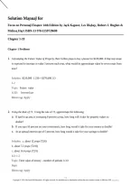 Personal Finance 12th Edition Solution Manual &vert; Kapoor&comma; Dlabay&comma; Hughes & Hart &vert; Complete Solutions