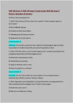 NUR 185 Exam 2&colon; NUR 185 Exam 2 Study Guide&colon; NUR 185 Exam 2 Review&colon; Questions & Answers&colon;Latest Updated 2026