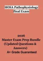 HOSA Pathophysiology Final Exam 2026 &vert; Disease Processes Study Guide & Exam Review