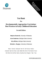 Developmentally Appropriate Curriculum&colon; Best Practices in Early Childhood Education&comma; 7th Edition by Marjorie J&period; Kostelnik &ndash; Complete Solution Manual with Chapter-by-Chapter Answers