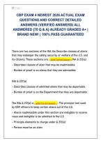 CBP Exam 4 Professional Certification Review 2026&colon; 70 Real Test Questions with Graded Rationales