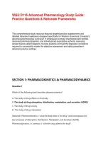 WGU D116 Advanced Pharmacology Study Guide&colon; Practice Questions & Rationale Frameworks&NewLine;