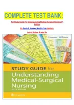 COMPLETE TEST BANK&colon;For Study Guide For Understanding Medical-Surgical Nursing 6th EditionBy Paula D&period; Hopper Msn Rn Cne &lpar;Author&rpar; Latest Update Graded A&plus;