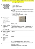CPL CARS Exam with all Correct & 100&percnt; Verified Answers &vert;Actual Complete Update &vert;Already Graded A&plus;