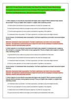 MGT 6311 Final Exam 2025&sol;2026 &vert; Digital Video Marketing &vert; Test Bank Questions & Answers with Detailed Rationales
