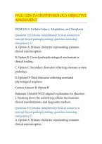 WGU D236 OBJECTIVE ASSESSMENT AND PRACTICE EXAM NEWEST 2025&sol; 2026 TEST BANK&vert; D236 PATHOPHYSIOLOGY OA & PA EXAM WITH 350 REAL EXAM QUESTIONS AND CORRECT DETAILED ANSWERS &lpar;VERIFIED ANSWERS&rpar; ALREADY GRADED A&plus; &lpar;BRAND NEW&excl;&excl;&rpar;