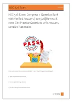 NSG 526 Exam  Complete 4 Question Bank &NewLine;with Verified Answers &vert; 2025&sol;26&vert; Review & &NewLine;Next Gen Practice Questions with Answers&comma; &NewLine;Detailed Rationales 