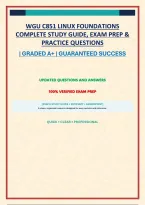 WGU C851 LINUX FOUNDATIONS COMPLETE STUDY GUIDE&comma; EXAM PREP & PRACTICE QUESTIONS