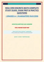 WGU C959 DISCRETE MATH COMPLETE STUDY GUIDE&comma; EXAM PREP & PRACTICE QUESTIONS