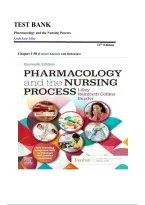 Test Bank for Pharmacology and the Nursing Process 11th Edition by Lilley&comma; Rainforth Collins & Snyder &ndash; All Chapters 1-58 Complete Questions with Rationalized Answers