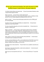 CPL Air Law Commercial Aviation Test with all Correct & 100&percnt; Verified Answers &vert;Latest Version &vert;Already Graded A&plus;