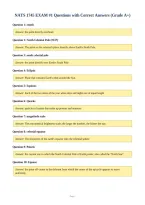 NATS 1745 EXAM &num;1 Questions with Correct Answers &lpar;Grade A&plus;&rpar;