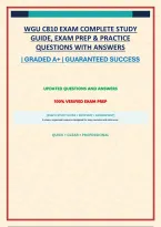 WGU C810 EXAM COMPLETE STUDY GUIDE&comma; EXAM PREP & PRACTICE QUESTIONS WITH ANSWERS
