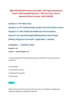 NBRC TMC&sol;CRT&sol;RRT Practice Exam 2026 &vert; 160 Original Questions & Answers With Detailed Rationales &vert; TMC Exam Prep &vert; Easy To Advanced Clinical Scenarios- 100&percnt; VERIFIED