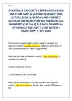 Dynatrace Certified Associate Exam Bank 2026&colon; 355 Real Cloud Monitoring Questions & Graded Rationales