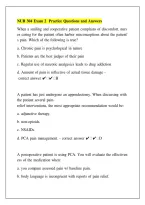 NUR 304 Exam 2 Practice Questions and Answers&period;pdf