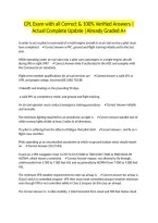 CPL Exam with all Correct & 100&percnt; Verified Answers &vert;Actual Complete Update &vert;Already Graded A&plus;