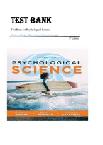 Test Bank for Psychological Science 7th Edition by Michael Gazzaniga & Diane Halpern &ndash; Complete Chapters 1-15 Questions with Answers