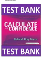 Test Bank for Calculate with Confidence 7th Edition by Morris &ndash; Complete Questions & Answers with Step-by-Step Solutions