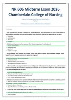NR 606 Midterm Exam 2026 Fall semester  Chamberlain College of Nursing 75 Multiple-Choice Questions with Correct Answers Highlighted