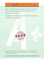 Basic And Clinical Pharmacology 14th Edition Katzung &NewLine;Trevor Test Bank Questions And Correct Answers &NewLine;Available A&plus; Guranteed &NewLine;&vert; COMPLETE TEST BANK  ALL CHAPTERS &vert; QUESTIONS&comma; &NewLine;ANSWERS & RATIONALES 