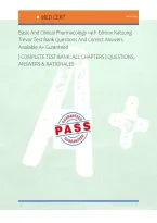 Basic And Clinical Pharmacology 14th Edition Katzung &NewLine;Trevor Test Bank Questions And Correct Answers &NewLine;Available A&plus; Guranteed &NewLine;&vert; COMPLETE TEST BANK  ALL CHAPTERS &vert; QUESTIONS&comma; &NewLine;ANSWERS & RATIONALES 