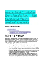 Indiana NHA &sol; HFA State Exam Practice Prep 2026&sol;2027&vert;  Elite Questions & "Mentor Analysis" Rationales