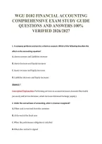 WGU D102 EXAM PACKAGE DEAL 100&percnt; VERIFIED 2026&sol;2027