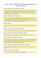 NR 325 - FINAL EXAM STUDY GUIDE Questions with Correct&NewLine;Answers &lpar;Grade A&plus;&rpar;