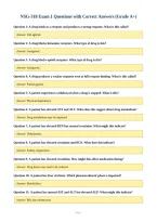 NSG-318 Exam 1 Questions with Correct Answers &lpar;Grade A&plus;&rpar;