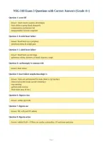 NSG-318 Exam 3 Questions with Correct Answers &lpar;Grade A&plus;&rpar;