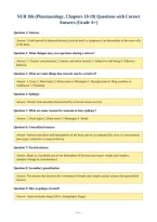 NUR 106 &lpar;Pharmacology&comma; Chapters 18-19&rpar; Questions with Correct&NewLine;Answers &lpar;Grade A&plus;&rpar;