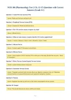 NUR 106 &lpar;Pharmacology Test 2 Ch&period; 12-17&rpar; Questions with Correct&NewLine;Answers &lpar;Grade A&plus;&rpar;