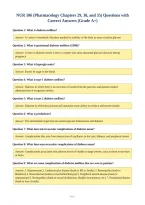 NUR 106 &lpar;Pharmacology Chapters 29&comma; 30&comma; and 35&rpar; Questions with&NewLine;Correct Answers &lpar;Grade A&plus;&rpar;