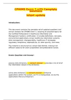 CPHIMS Exam 2 with Complete Solutions &vert; Latest Update 2026&ndash;2027 &vert; Healthcare Information & Management Systems