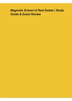 Magnolia School of Real Estate &ndash; Study Guide & Exam Review