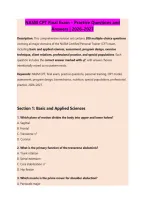 NASM CPT Final Exam &ndash; Practice Questions and &NewLine;Answers &vert; 2026&ndash;2027 