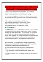Essentials of Psychiatric Mental Health Nursing &ndash; Varcarolis &ndash; Comprehensive Practice Exam