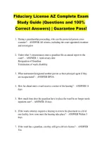 Fiduciary License AZ Complete Exam &NewLine;Study Guide &lpar;Questions and 100&percnt; &NewLine;Correct Answers&rpar; &vert; Guarantee Pass&excl;