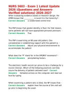 NURS 5603 - Exam 1 Latest Update 2026 &lpar;Questions and Answers-Verified solutions&rpar; 2026-2027