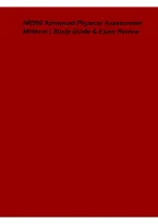 NR509 Advanced Physical Assessment Midterm &ndash; Study Guide & Exam Review