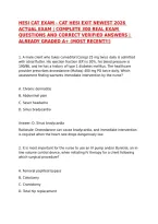 Hesi Cat Exam - Cat Hesi Exit Newest 2026 Actual Exam &vert; Complete 300 Real Exam Questions And Correct Verified Answers &vert; Already Graded A&plus; &lpar;Most Recent&excl;&excl;&rpar;&NewLine;