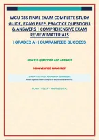 Wgu 785 Final Exam Complete Study Guide&comma; Exam Prep&comma; Practice Questions & Answers &vert; Comprehensive Exam Review Materials