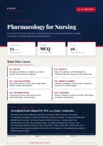 NSG 124 Pharmacology for Nursing Exam 1 2026&sol;2027 &ndash; Questions and Answers &vert; 100&percnt; Verified &vert; Complete Verified Answers &ndash; Pass Guaranteed &ndash; A&plus; Graded