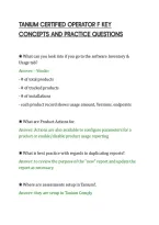 Tanium Certified Operator F Key&NewLine;Concepts And Practice Questions&NewLine;