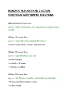 Hondros Nur 205 Exam 2 Actual&NewLine;Questions With Verified Solutions
