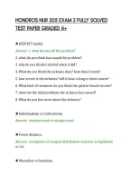 Hondros Nur 205 Exam 2 Fully Solved&NewLine;Test Paper Graded A&plus;